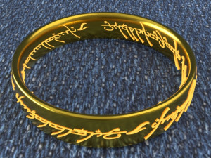 the one ring lord of rings 3D printmodel