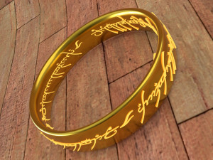 the one ring lord of rings 3D printmodel