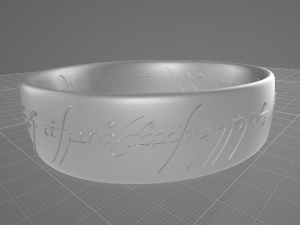 the one ring lord of rings 3D printmodel