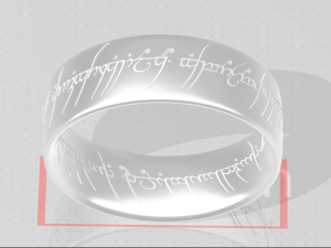 the one ring lord of rings 3D printmodel