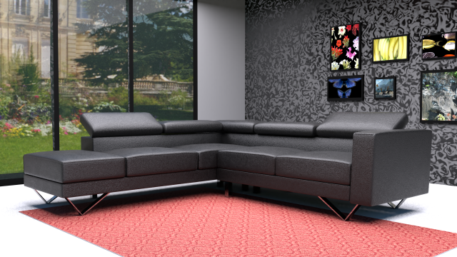 living room sofa Modello 3D .c4d .max .obj .3ds .fbx .stl .blend 