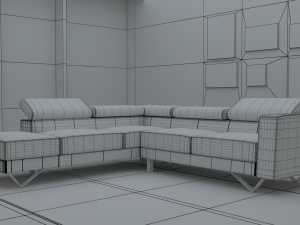 living room sofa Modello 3D