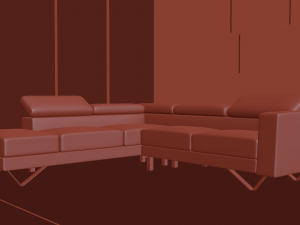 living room sofa Modello 3D