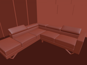 living room sofa Modello 3D