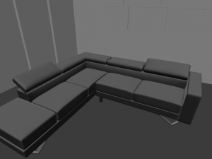 living room sofa Modello 3D