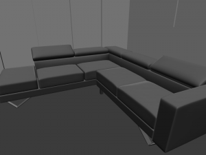 living room sofa Modello 3D