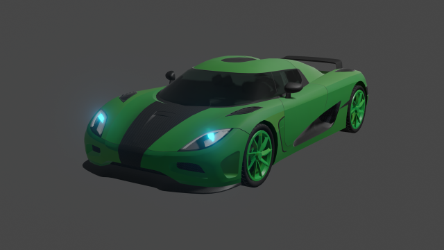 koenigsegg agera 3D Model .c4d .max .obj .3ds .fbx .stl .blend 
