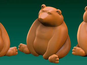 mainan beruang Model 3D