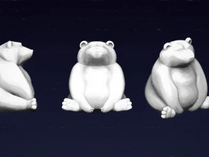 mainan beruang Model 3D