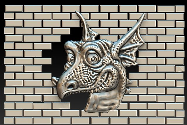 dragon 3D 打印模型 .c4d .max .obj .3ds .fbx .stl .blend 