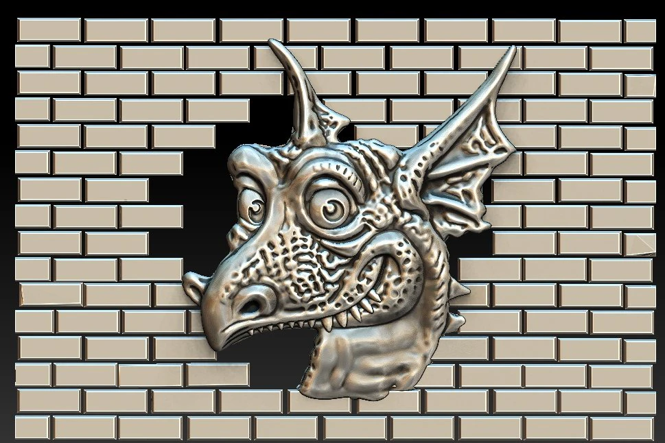 dragon 3D Print Model .c4d .max .obj .3ds .fbx .stl .blend