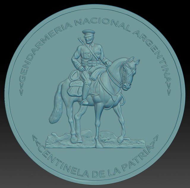 gendarmeria nacional argentina Model Cetak 3D .c4d .max .obj .3ds .fbx .stl .blend 
