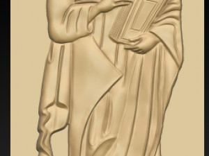 apostle paul bas-relief Modelo de Impressão 3D