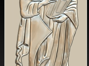 apostle paul bas-relief 3D Print Model