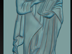 apostle paul bas-relief Modelo de Impressão 3D