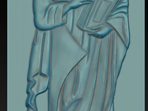 apostle paul bas-relief 3D Print Model