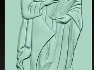 apostle paul bas-relief 3D Print Model