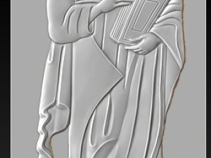apostle paul bas-relief Modelo de Impressão 3D