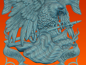 eagl flags 3D 打印模型