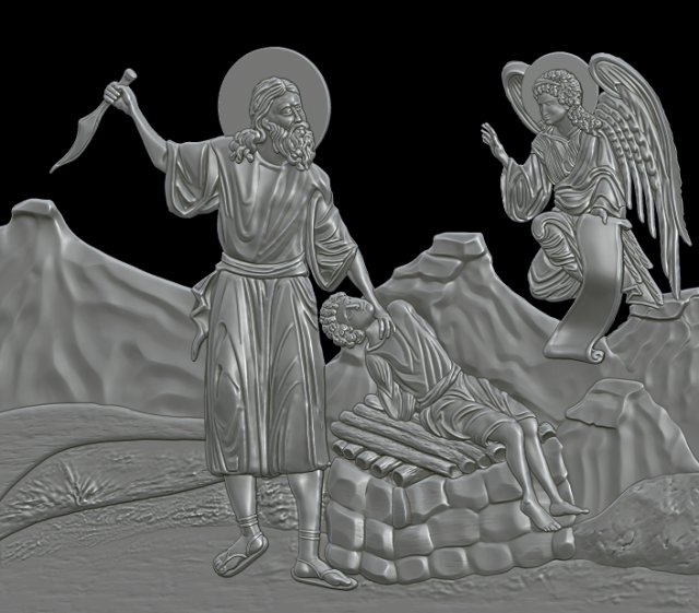 abraham sacrifices isaac genesis 221-13 3D Принт Модель .c4d .max .obj .3ds .fbx .stl .blend 