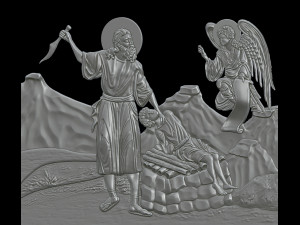 abraham sacrifices isaac genesis 221-13 3D Print Model