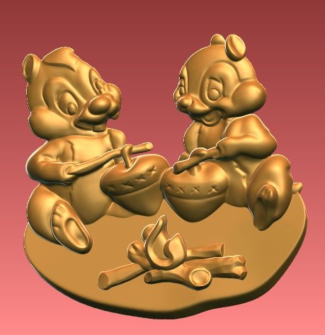 chip and dale Modelo de Impressão 3D .c4d .max .obj .3ds .fbx .stl .blend 