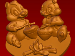 chip and dale Modelo de Impressão 3D