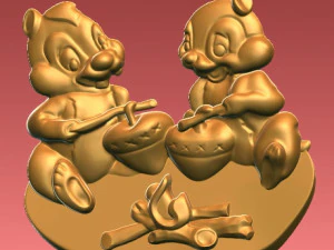 Chip and Dale Modèles 3D en vedette