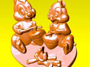 chip and dale Modelo de Impressão 3D