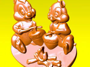 Chip and Dale Modèles 3D en vedette