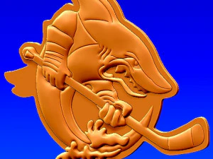 शार्क 3D प्रिंट मॉडल