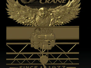 guindaste de &aacute;guia Modelo de Impressão 3D