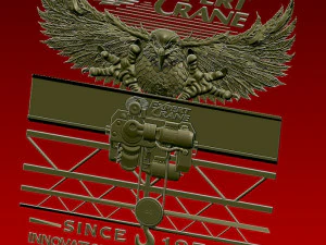 guindaste de &aacute;guia Modelo de Impressão 3D