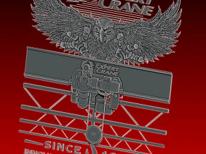 guindaste de &aacute;guia Modelo de Impressão 3D