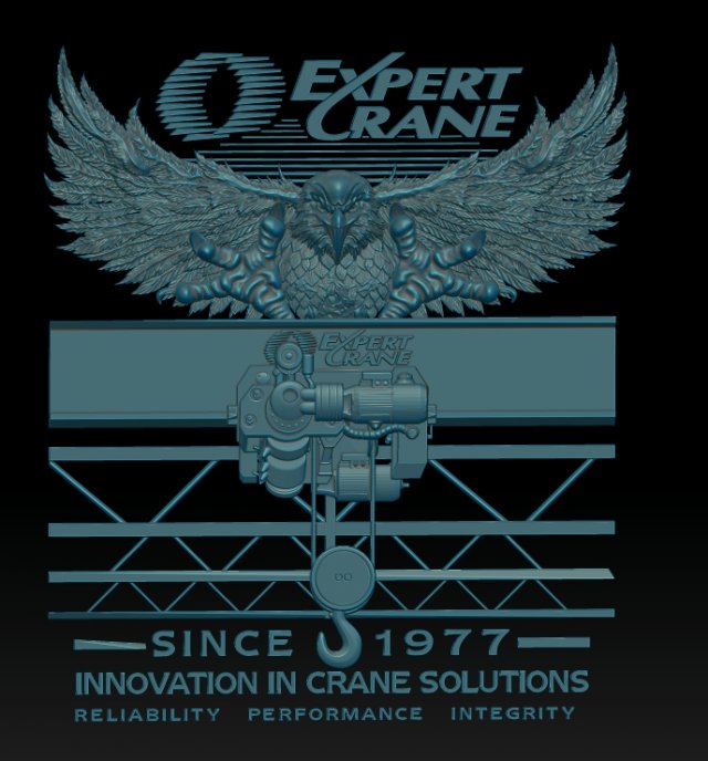 eagel crane Modelo de Impressão 3D .c4d .max .obj .3ds .fbx .stl .blend 