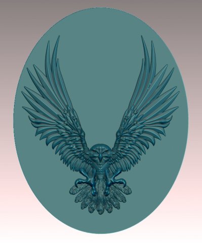 eagel 3D Print Model .c4d .max .obj .3ds .fbx .stl .blend 