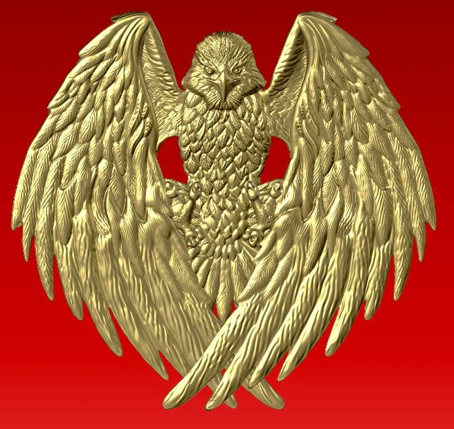 orzeł Model do druku 3D .c4d .max .obj .3ds .fbx .stl .blend 