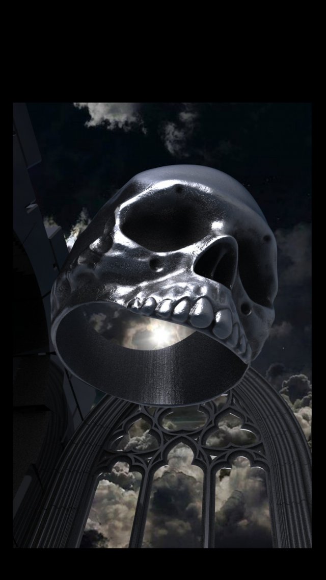 ring skull Modèles 3D en vedette .c4d .max .obj .3ds .fbx .stl .blend 