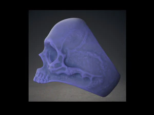 tengkorak cincin Model Cetak 3D