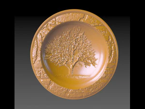 piring Model Cetak 3D