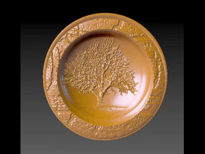 piring Model Cetak 3D