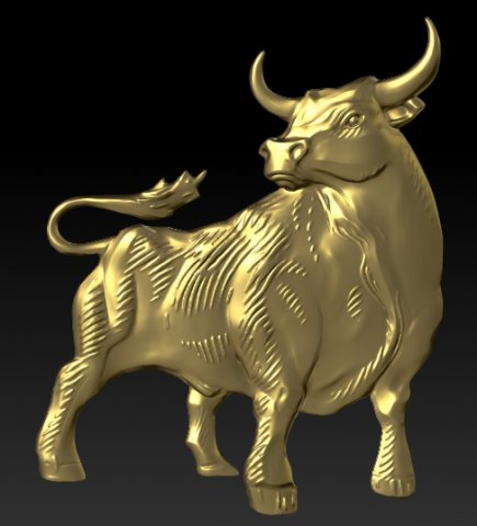bull Free 3D Print Model in Signs
