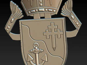 emblema Modelo de Impressão 3D