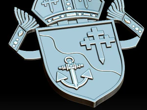 emblema Modelo de Impressão 3D