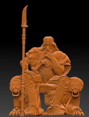 conan Modelo de Impressão 3D .c4d .max .obj .3ds .fbx .stl .blend 