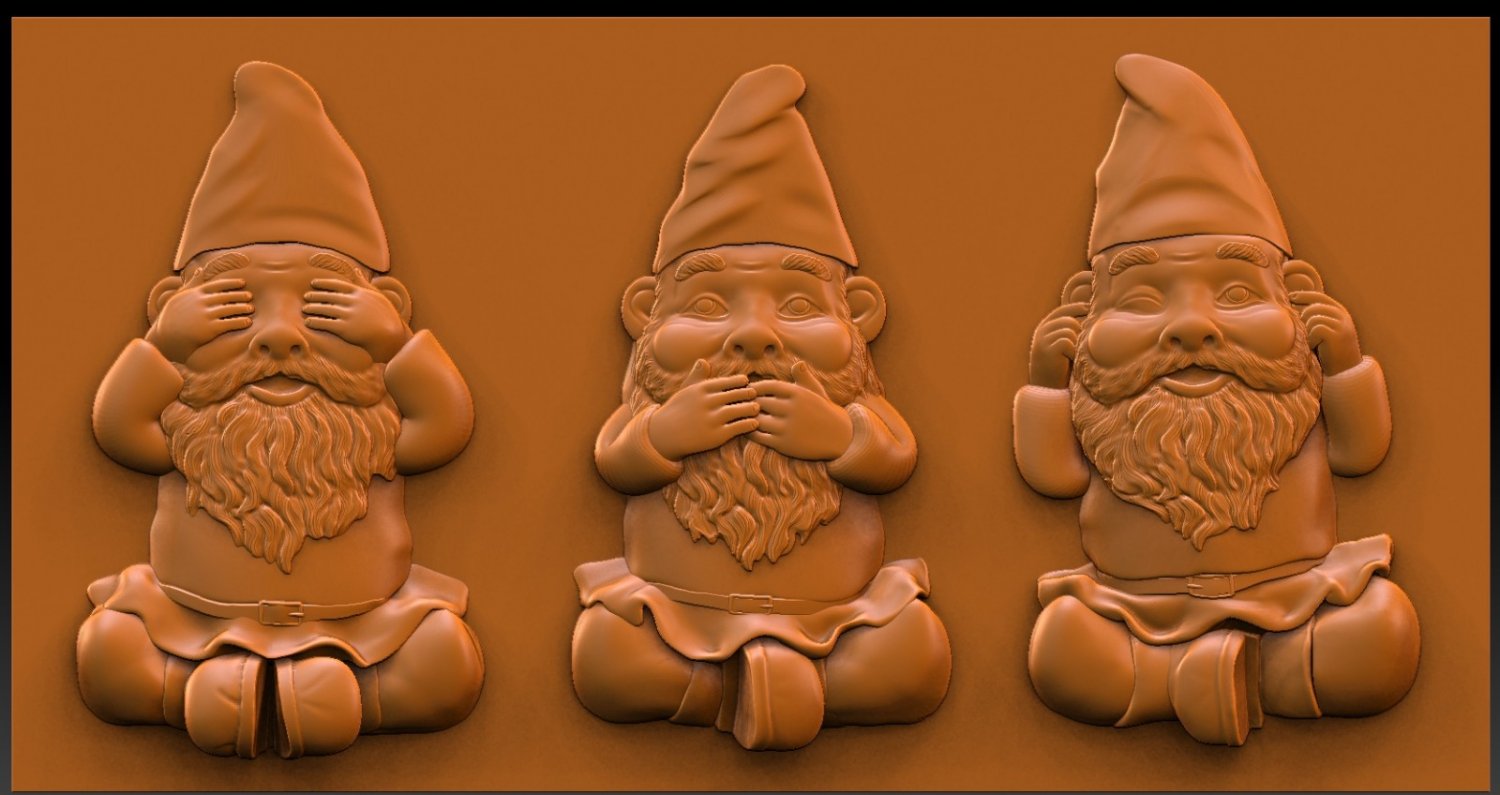 Gnomes 3d Model In Signs And Logos 3dexport