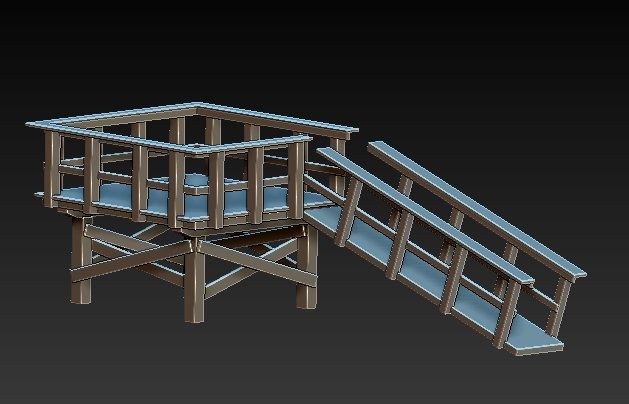 gazebo 3D Принт Модель .c4d .max .obj .3ds .fbx .stl .blend 