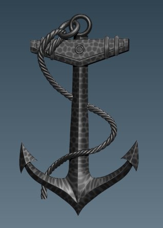 anchor Modelo de Impressão 3D .c4d .max .obj .3ds .fbx .stl .blend 
