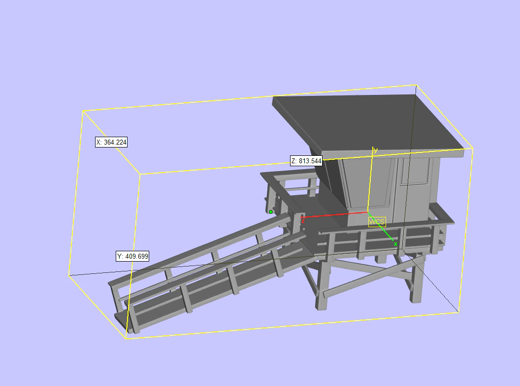 casa de praia Modelo de Impressão 3D .c4d .max .obj .3ds .fbx .stl .blend