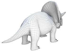 triceratopsbaby 3d rigged model 3Dモデル